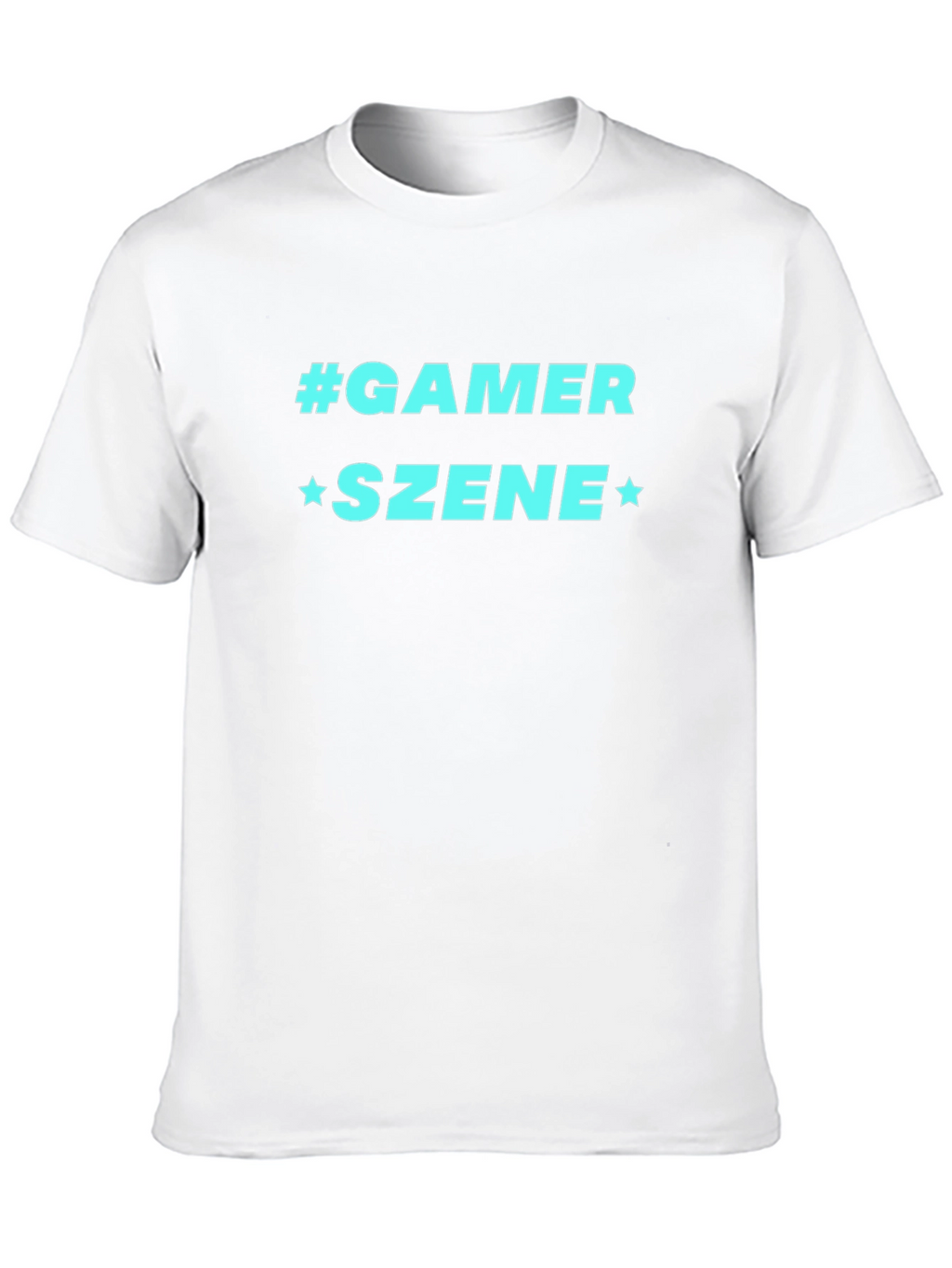 Gamer Szene Graphic Tee - Black Cotton Blend
