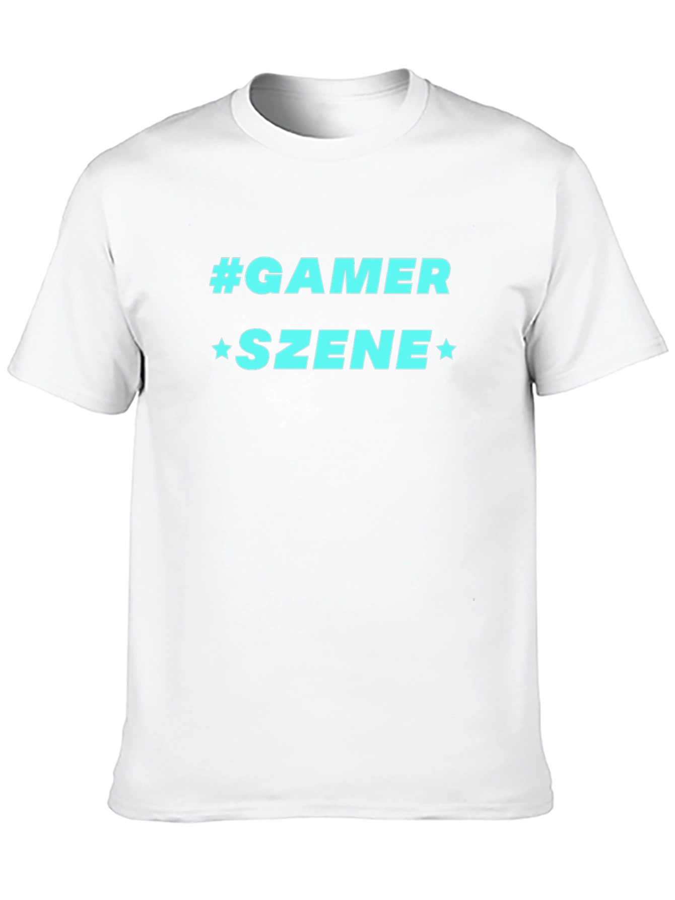 Gamer Szene Graphic Tee - Black Cotton Blend