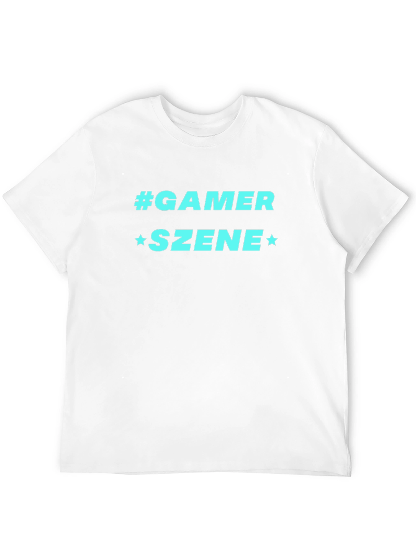 Gamer Szene Graphic Tee - Black Cotton Blend