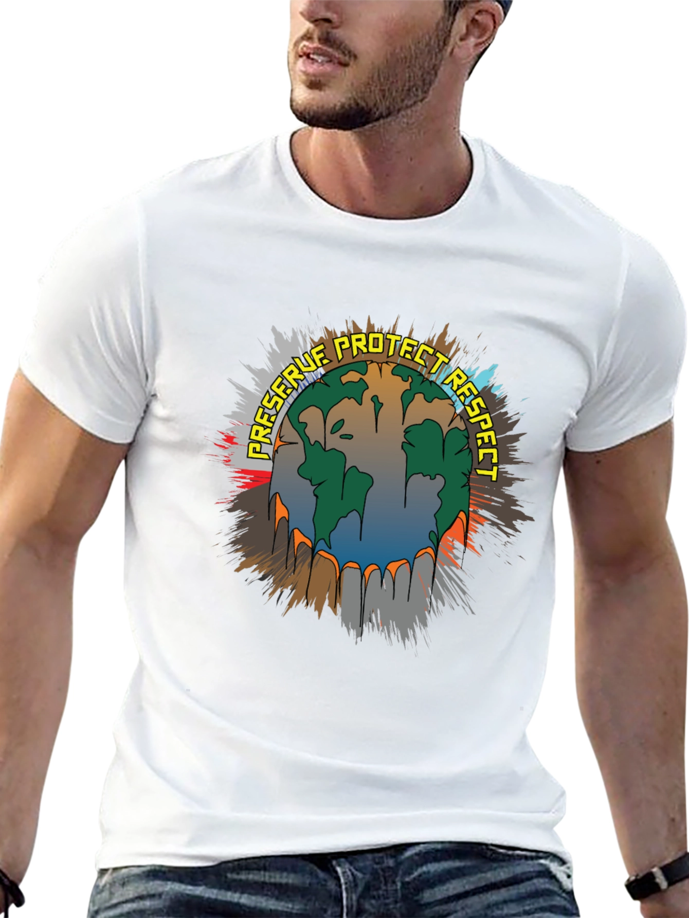Preserve Protect Respect Earth Graphic Tee