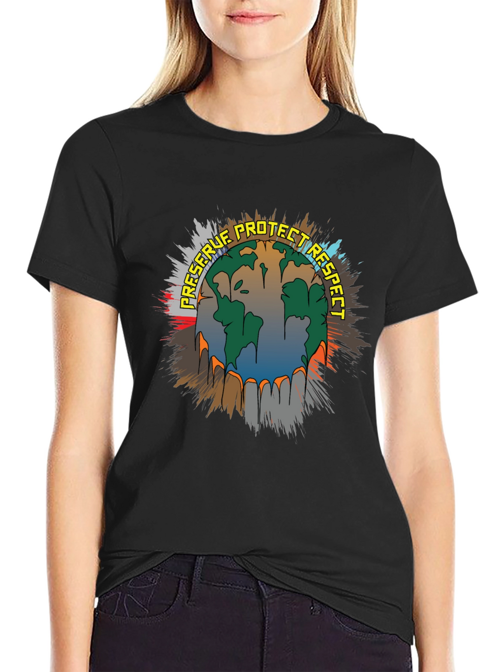 Preserve Protect Respect Earth Graphic Tee