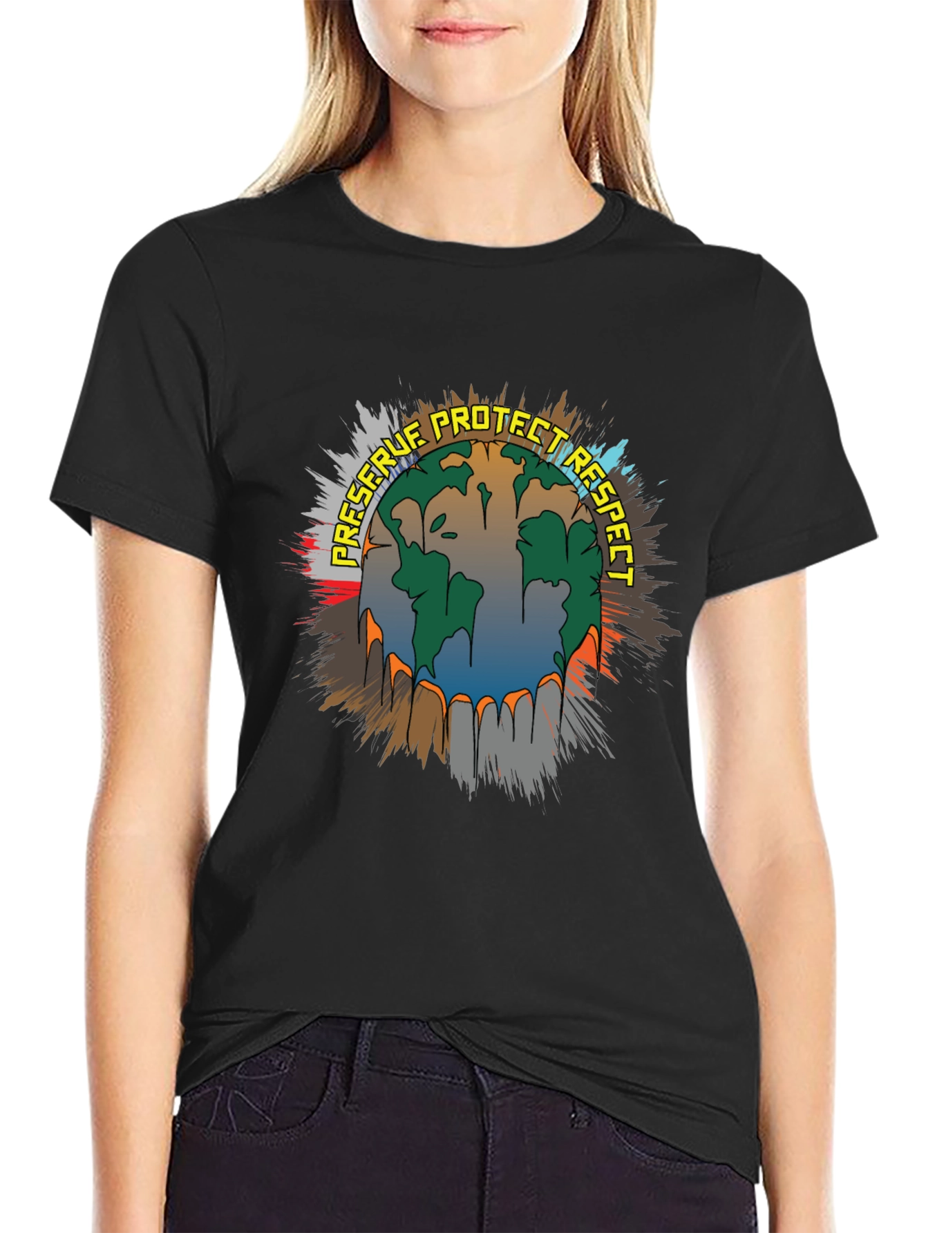 Preserve Protect Respect Earth Graphic Tee