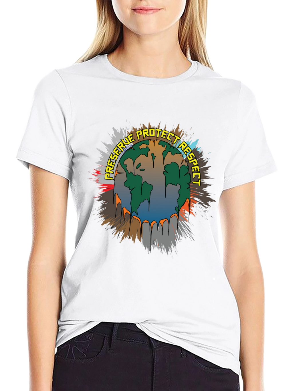 Preserve Protect Respect Earth Graphic Tee