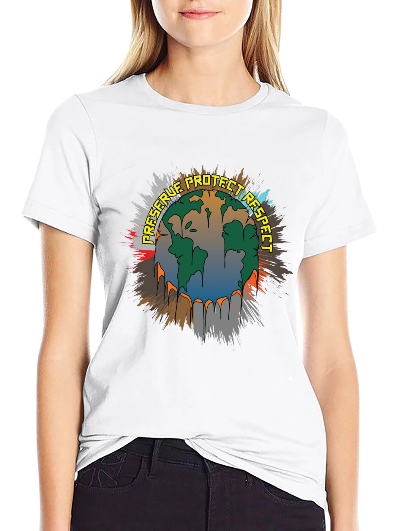 Preserve Protect Respect Earth Graphic Tee