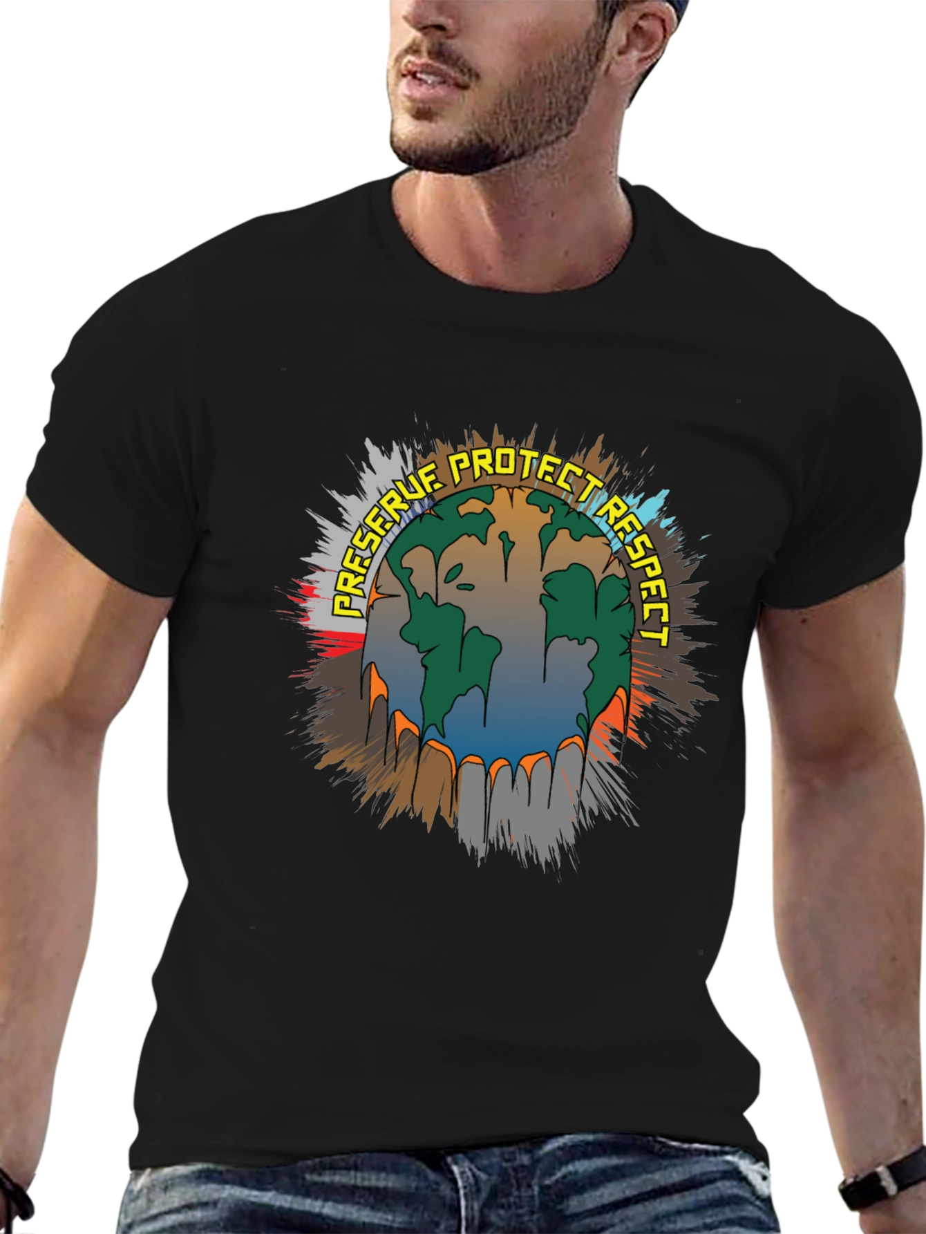 Preserve Protect Respect Earth Graphic Tee