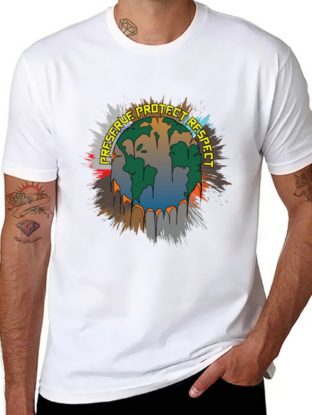 Preserve Protect Respect Earth Graphic Tee