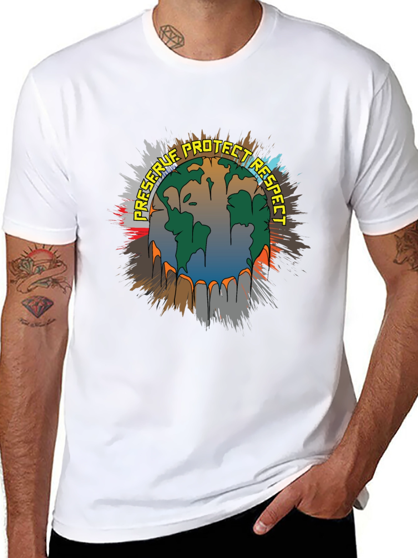 Preserve Protect Respect Earth Graphic Tee