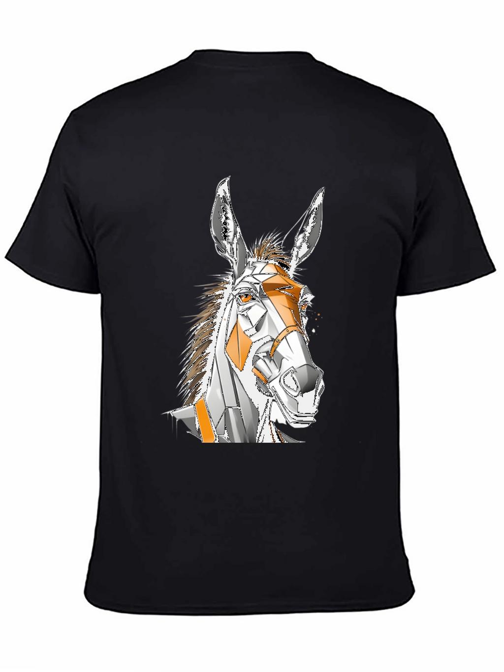Geometric Donkey Graphic T-Shirt