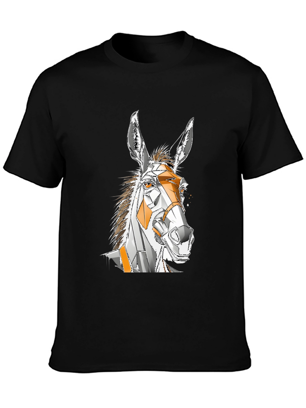 Geometric Donkey Graphic T-Shirt