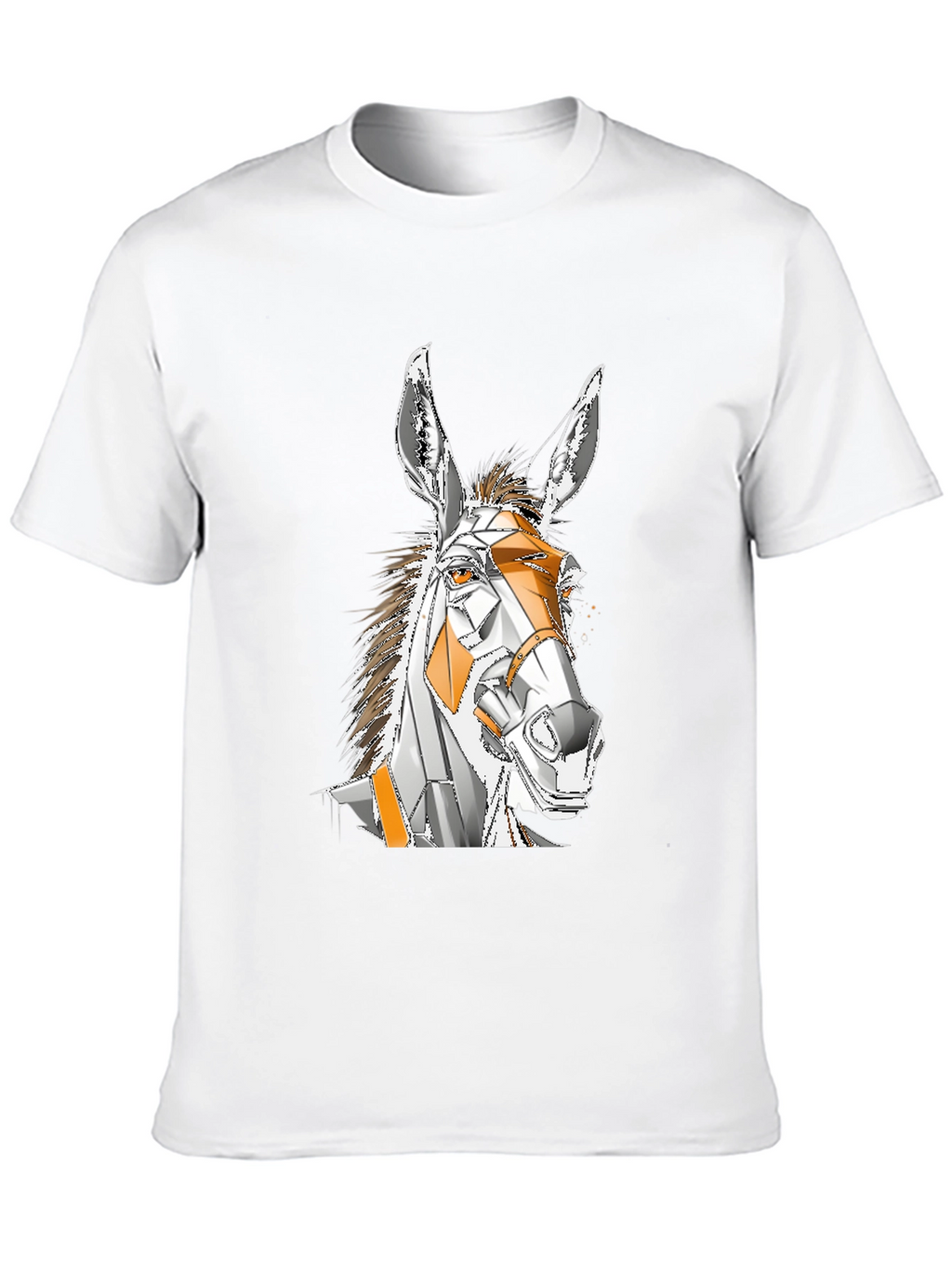 Geometric Donkey Graphic T-Shirt