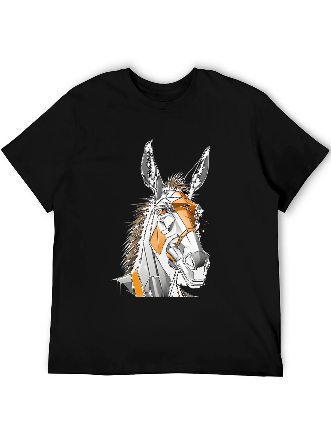 Geometric Donkey Graphic T-Shirt