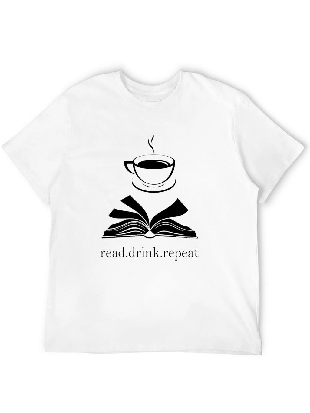 Read Drink Repeat Black T-Shirt
