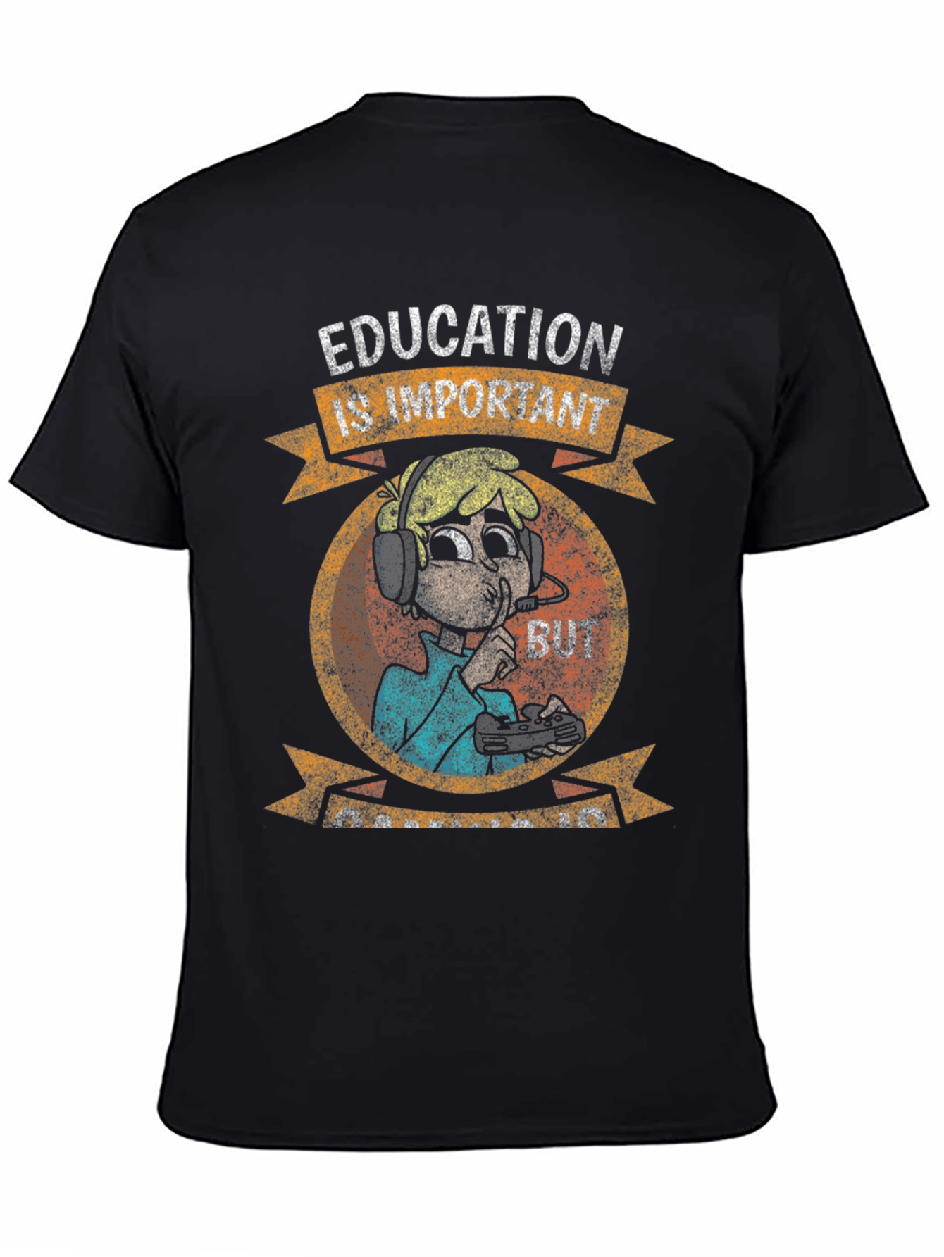 Education is Important Funny Gamer T-Shirt