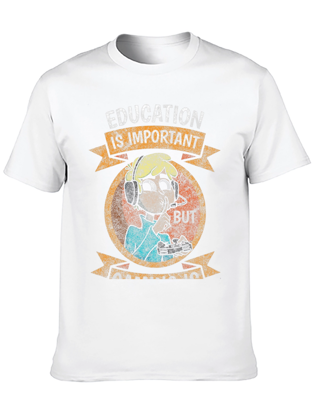 Education is Important Funny Gamer T-Shirt