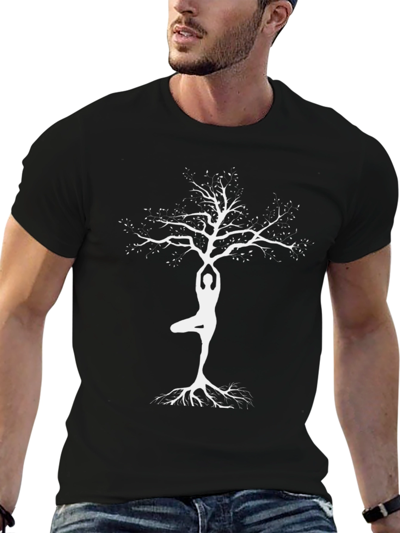 Yoga Tree Graphic Tee - Balance & Style