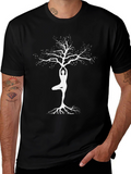 Yoga Tree Graphic Tee - Balance & Style