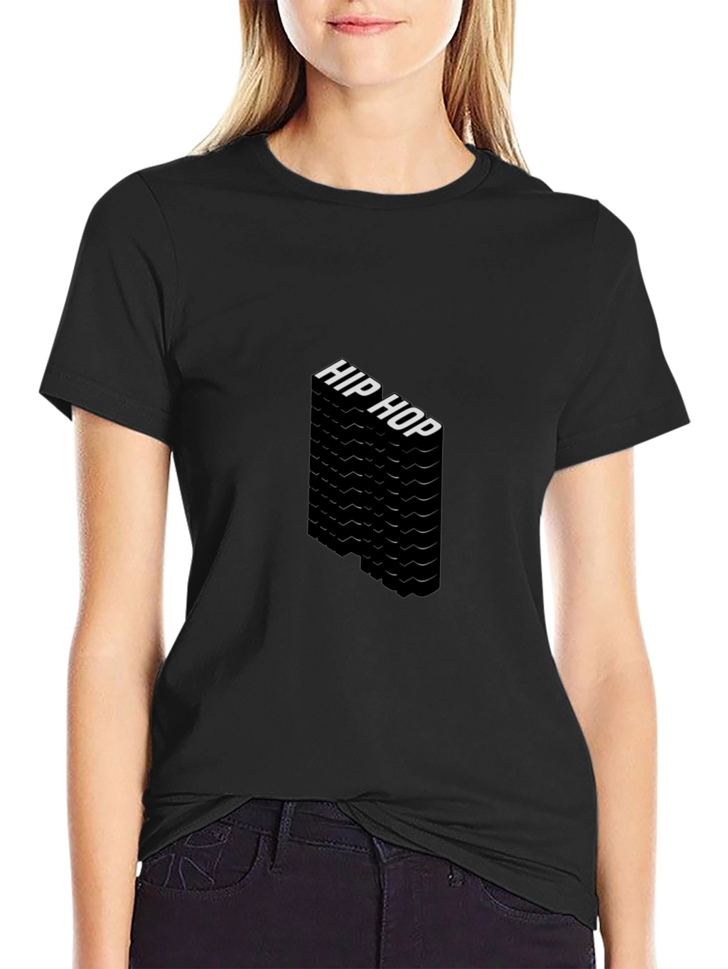 Hip Hop Graphic Black T-Shirt