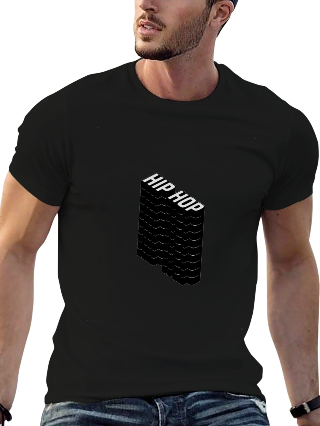 Hip Hop Graphic Black T-Shirt