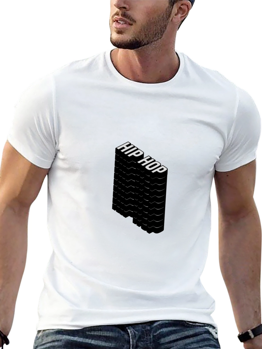 Hip Hop Graphic Black T-Shirt