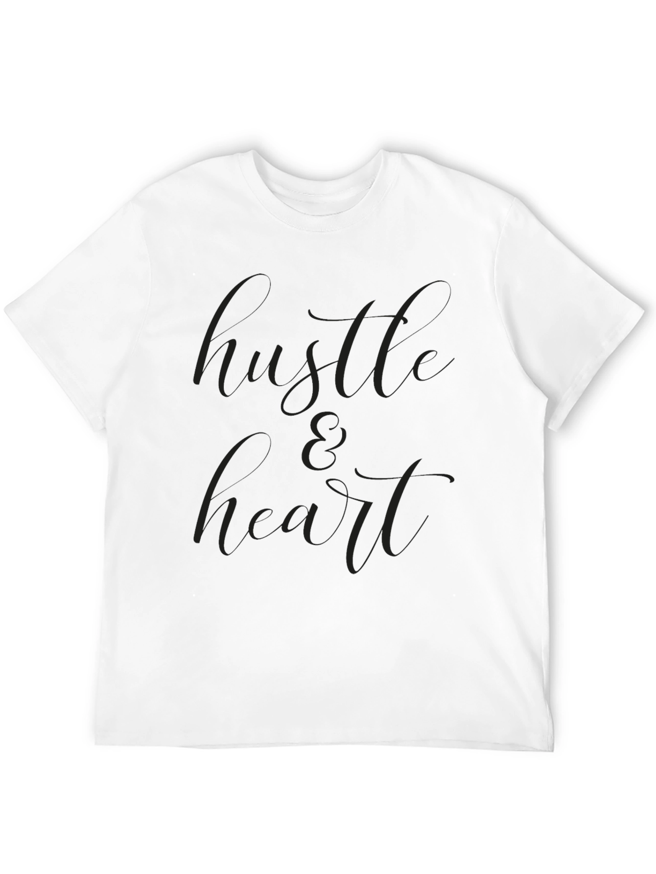 Black Hustle & Heart Graphic T-Shirt