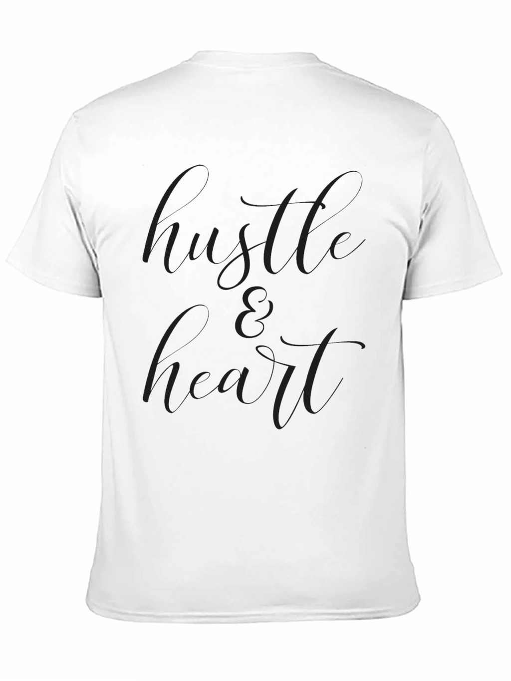 Black Hustle & Heart Graphic T-Shirt