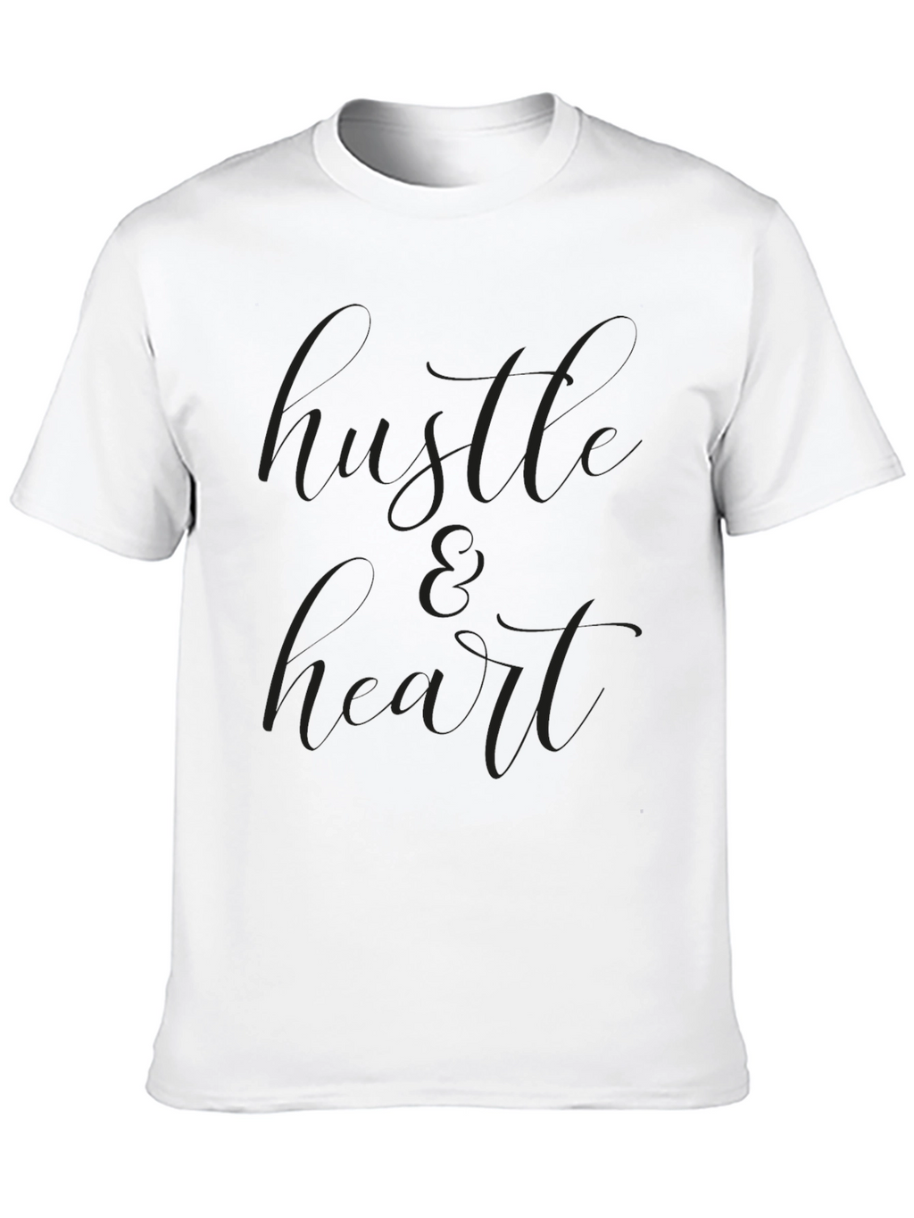 Black Hustle & Heart Graphic T-Shirt