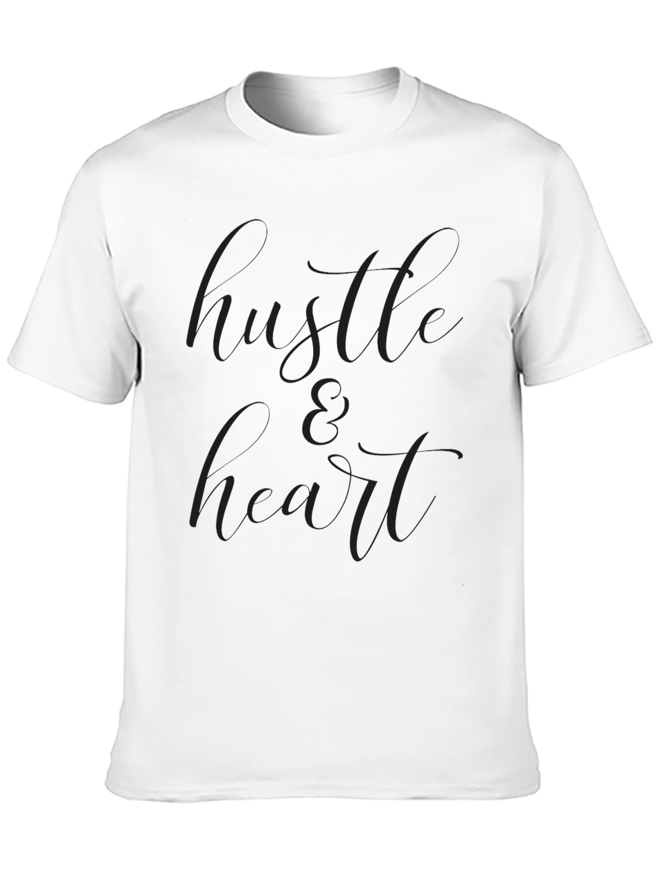 Black Hustle & Heart Graphic T-Shirt