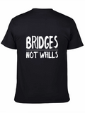 Bridges Not Walls Graphic T-Shirt - Black