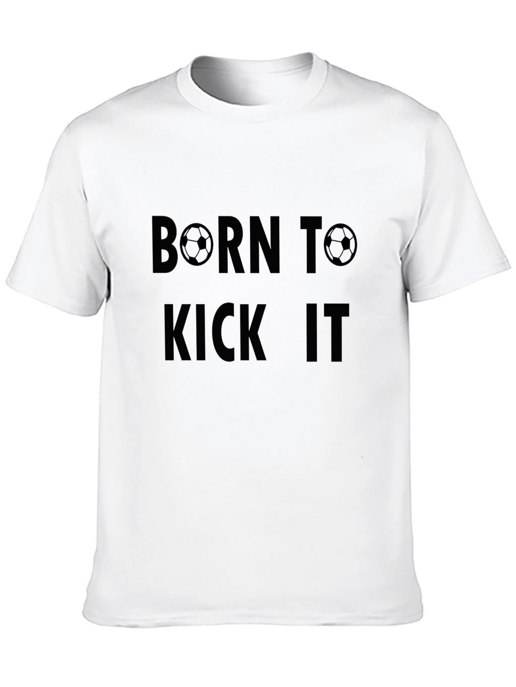 Born to Kick It Black Graphic Tee