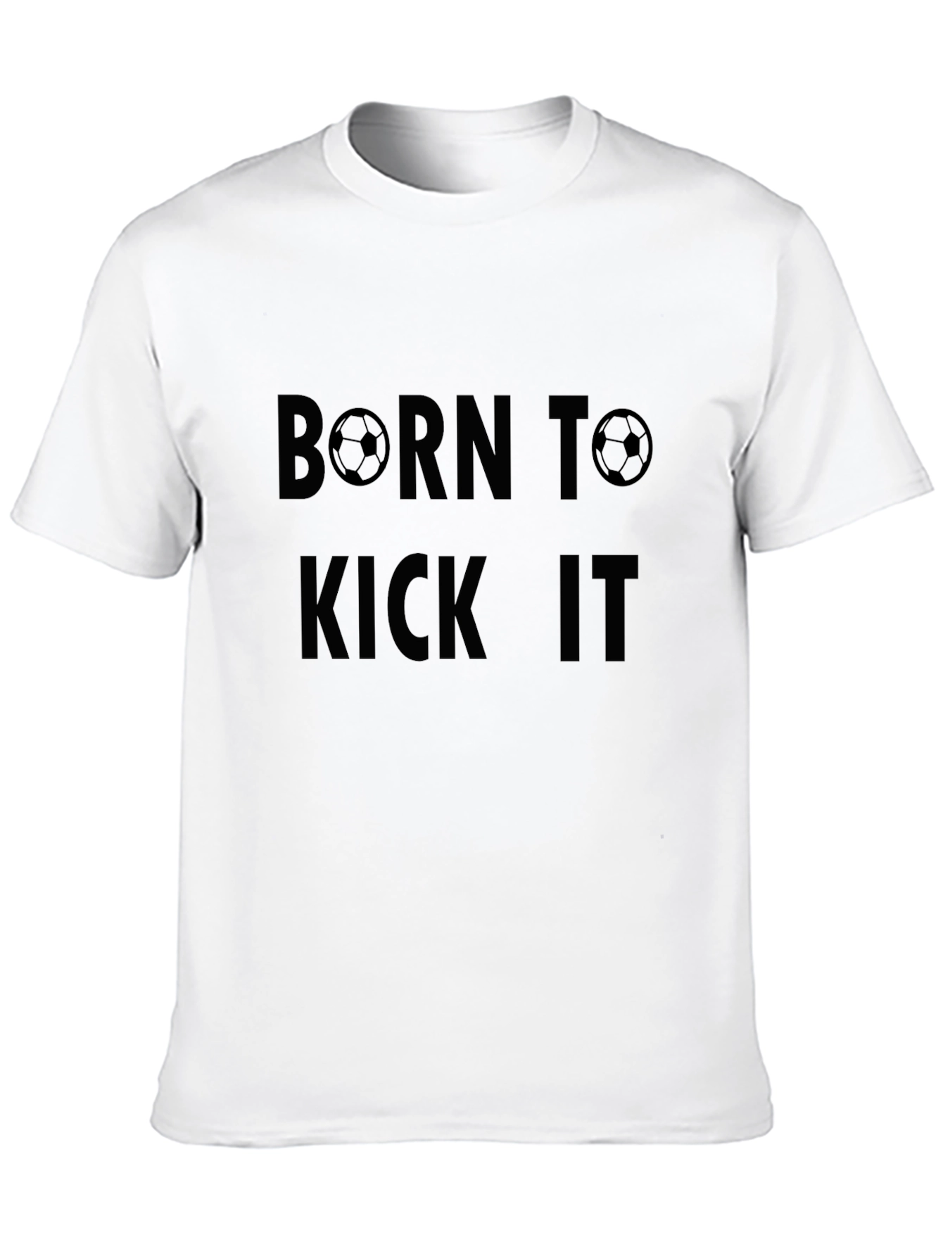 Born to Kick It Black Graphic Tee