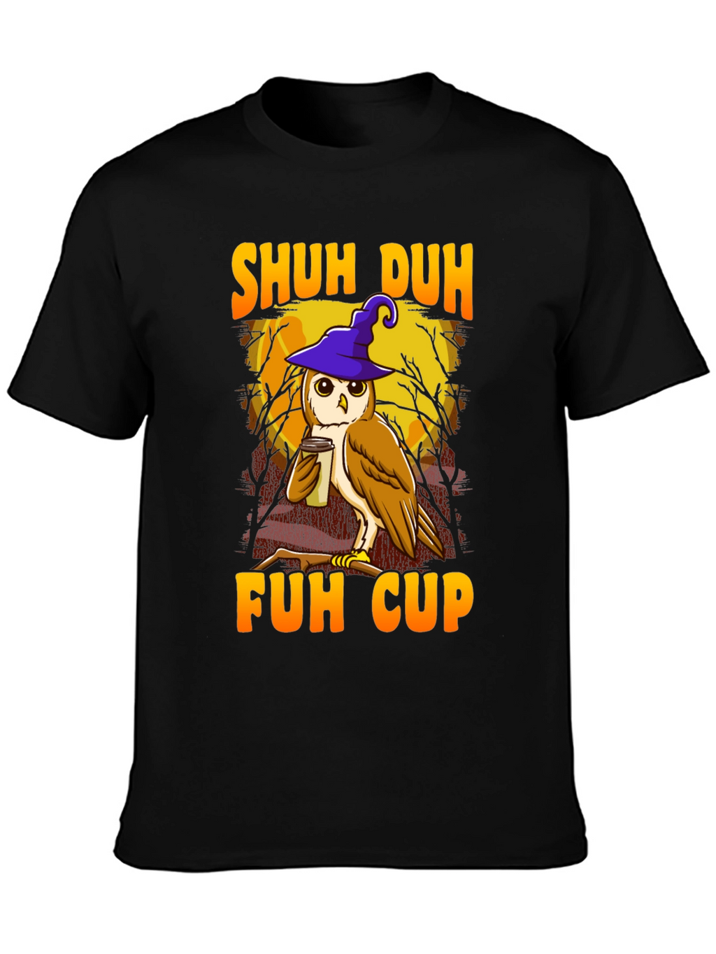 Shuh Duh Fuh Cup Owl Graphic T-Shirt