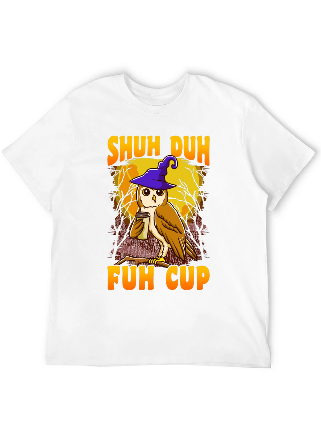 Shuh Duh Fuh Cup Owl Graphic T-Shirt