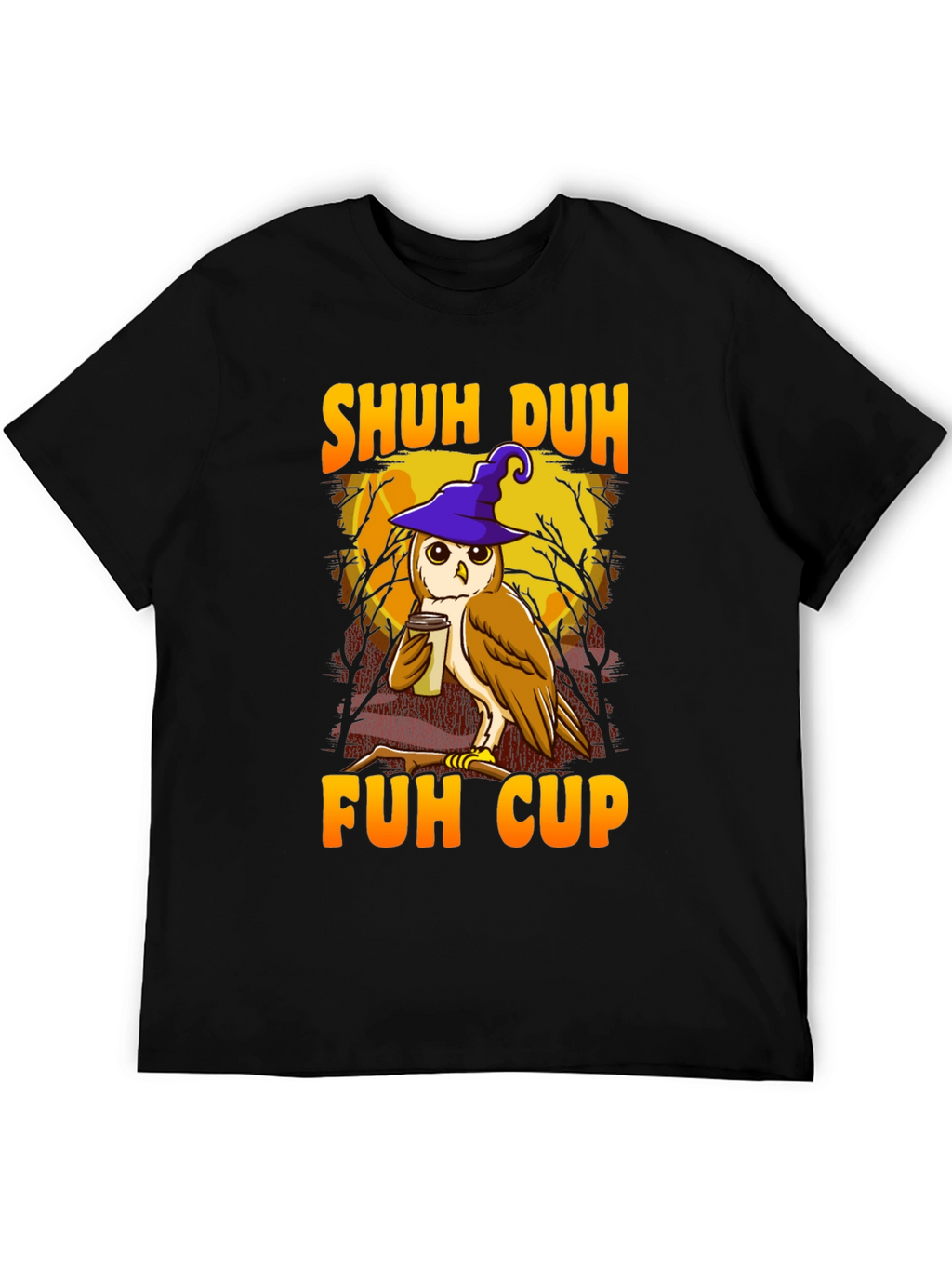 Shuh Duh Fuh Cup Owl Graphic T-Shirt