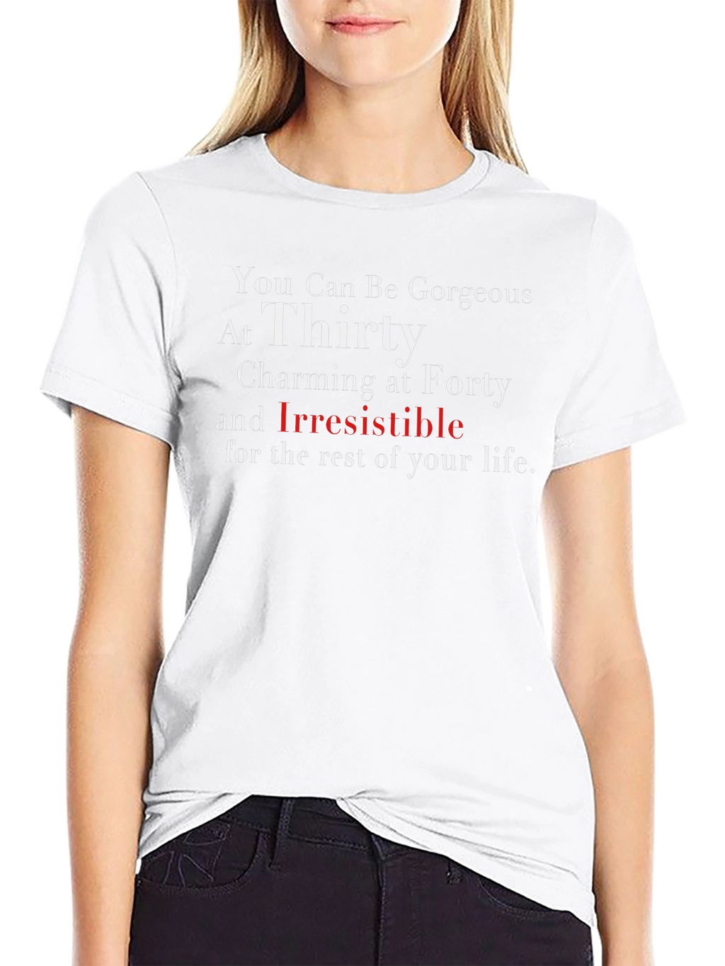 Gorgeous at 30 Graphic Tee - Black