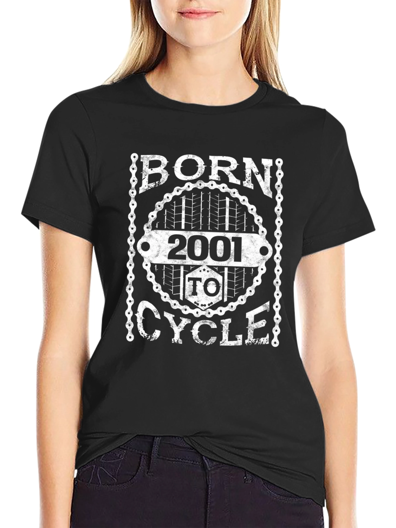 Born to Cycle 2001 Graphic T-Shirt