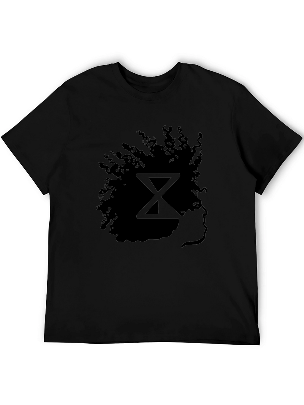 Silhouette Afro T-Shirt - Stylish Black Graphic Tee