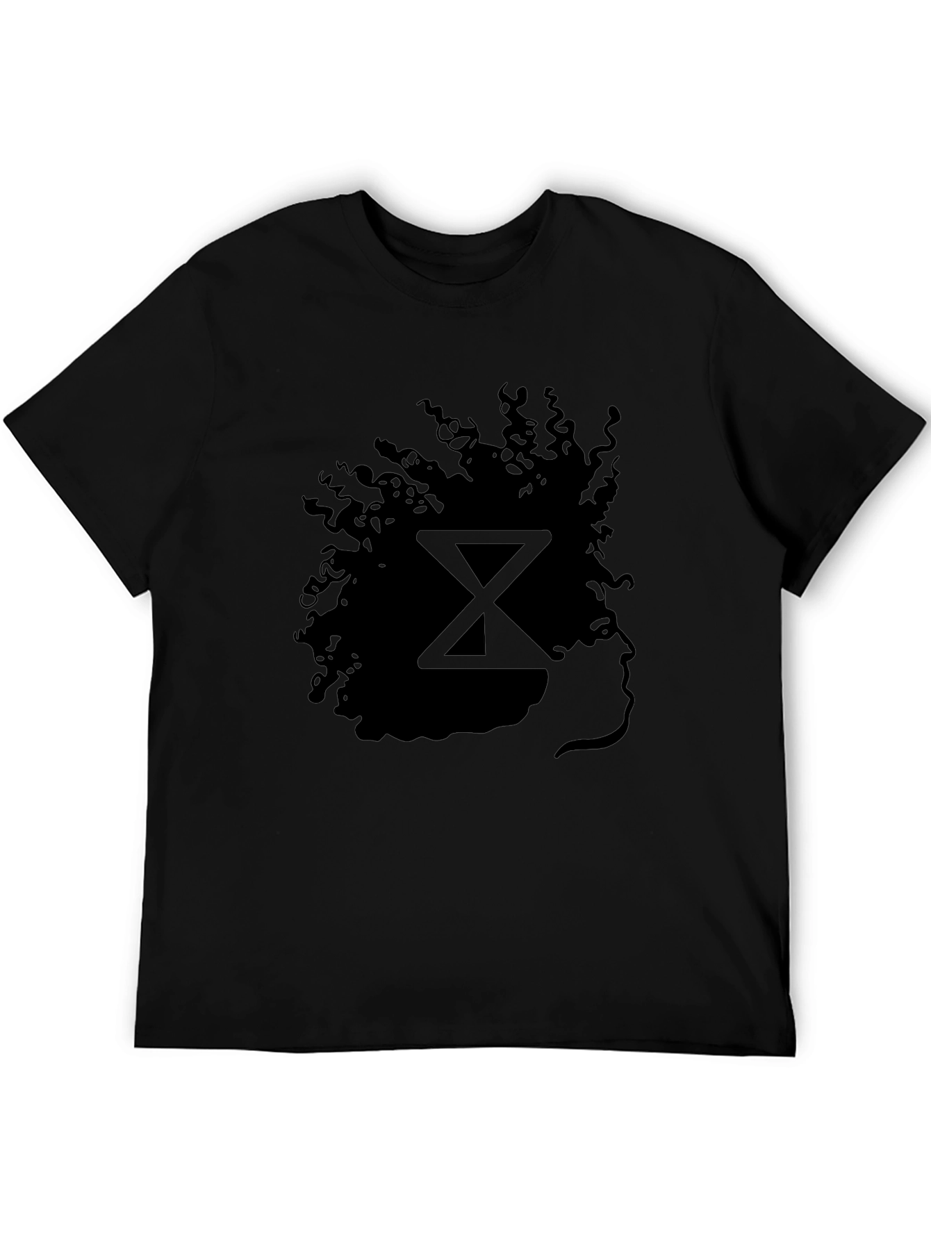Silhouette Afro T-Shirt - Stylish Black Graphic Tee