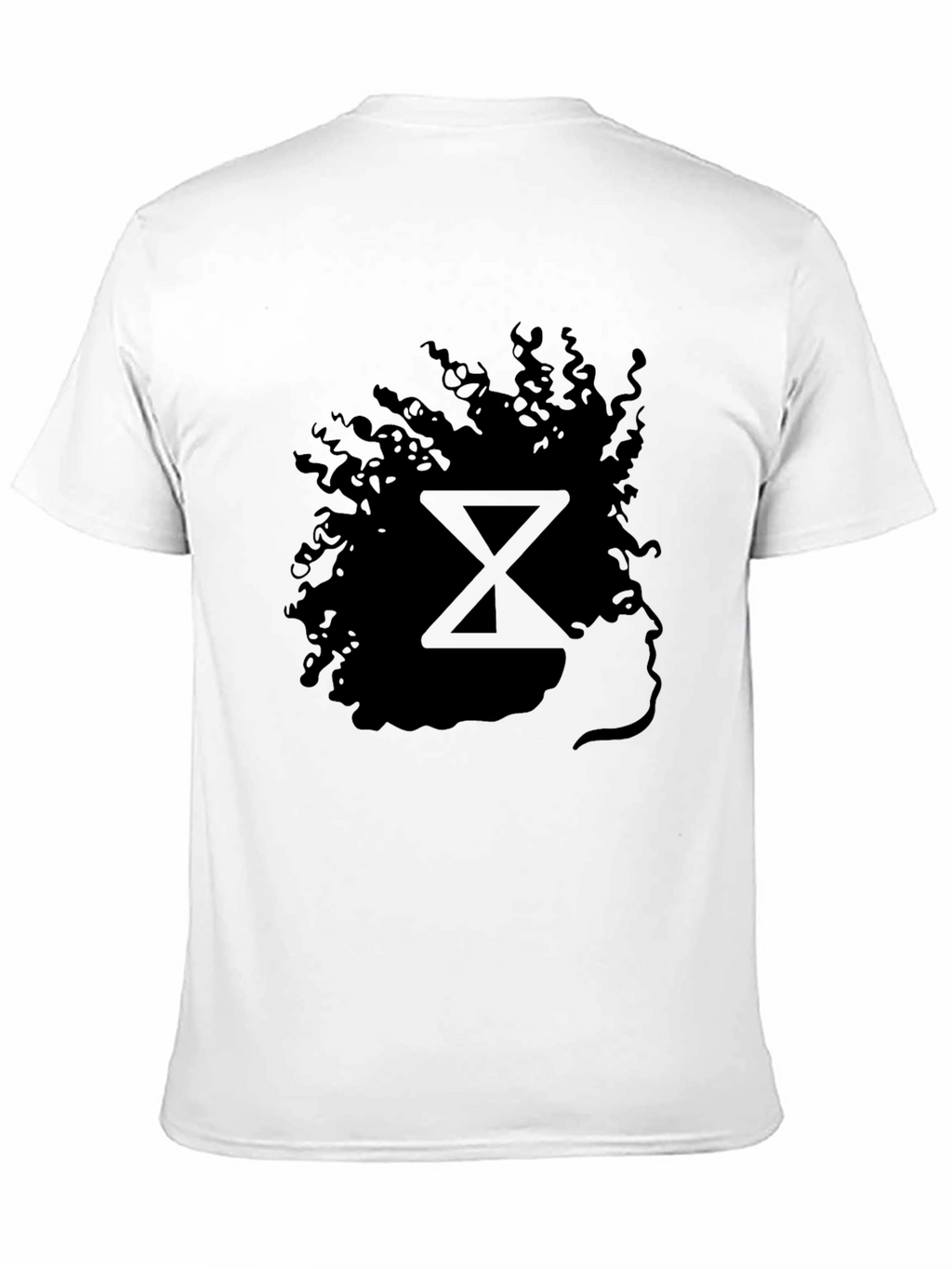 Silhouette Afro T-Shirt - Stylish Black Graphic Tee
