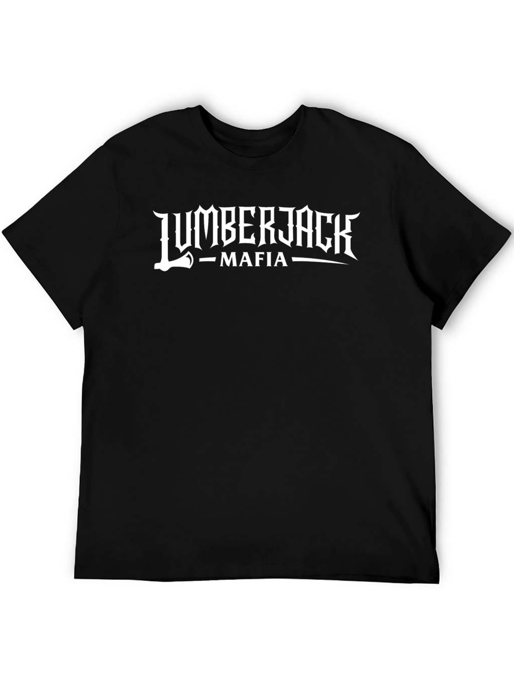 Lumberjack Mafia Graphic Tee - Black Crew Neck