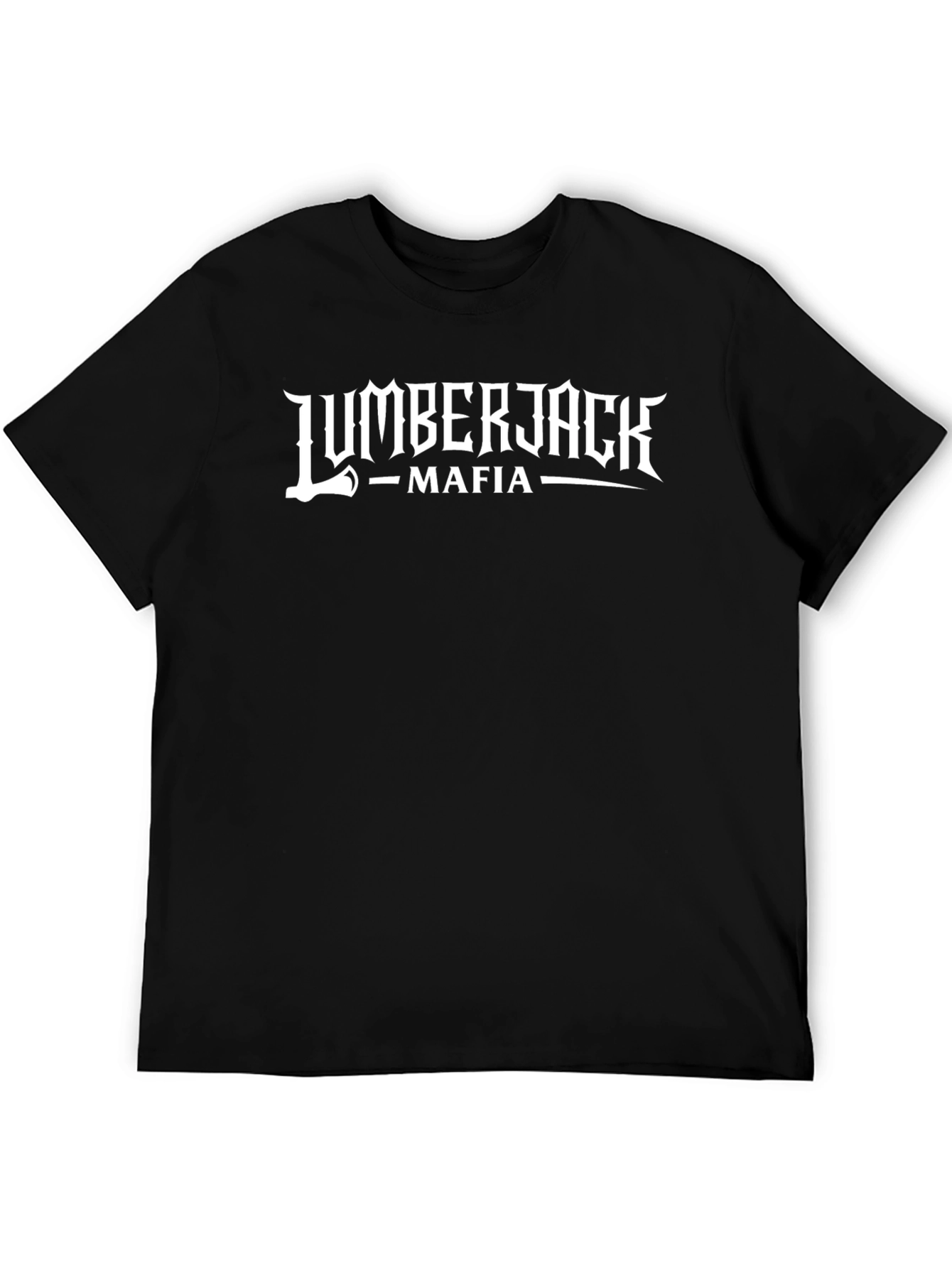 Lumberjack Mafia Graphic Tee - Black Crew Neck
