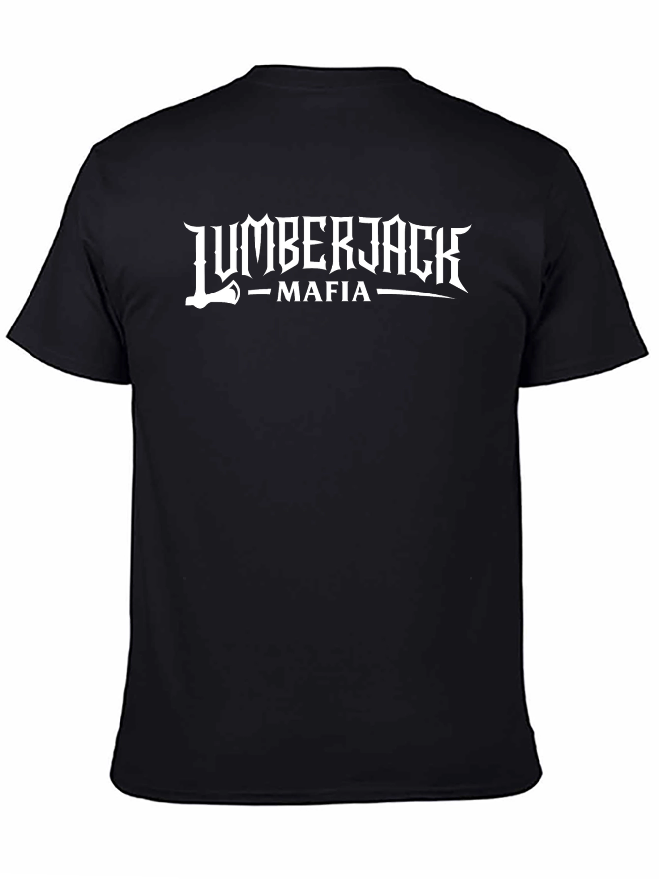 Lumberjack Mafia Graphic Tee - Black Crew Neck