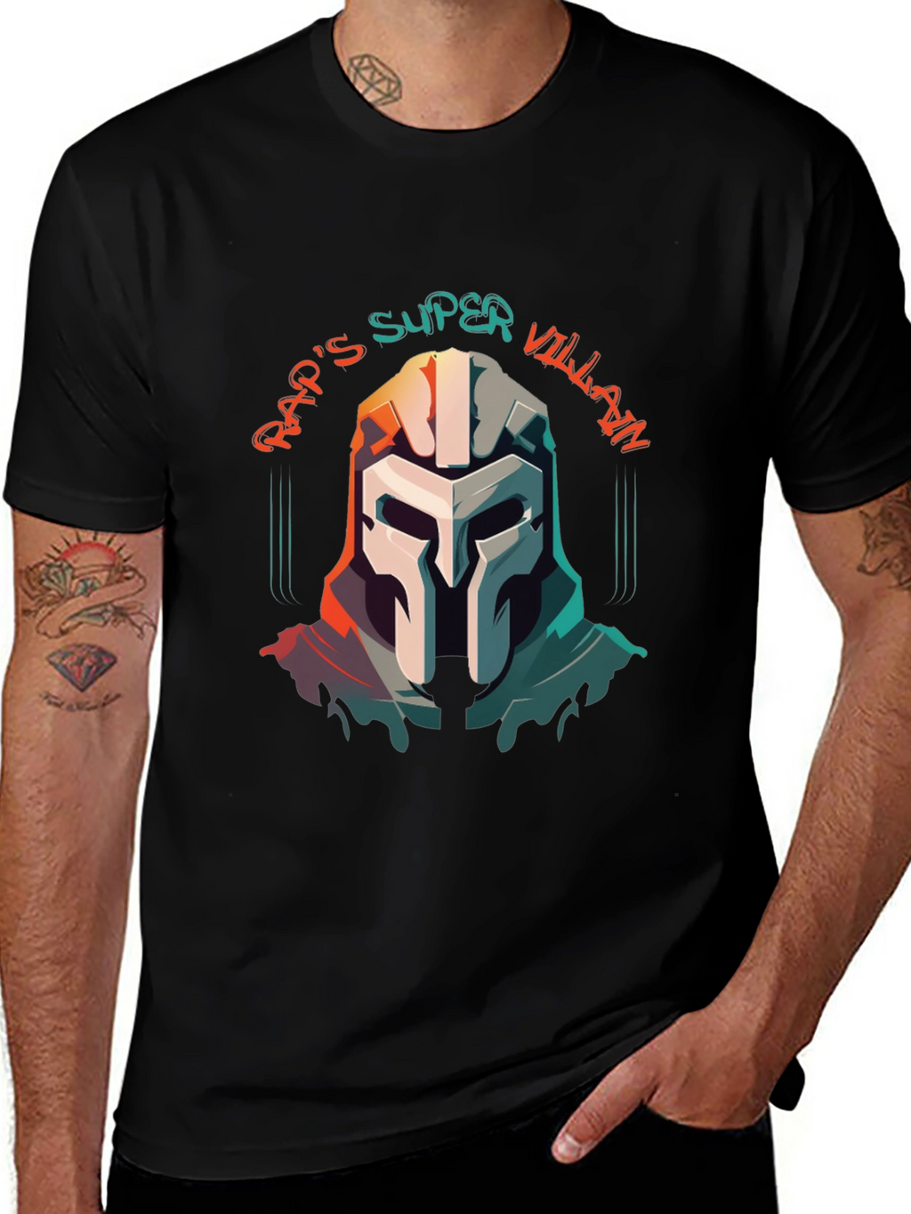 Raps Super Villain Graphic T-Shirt - Mens