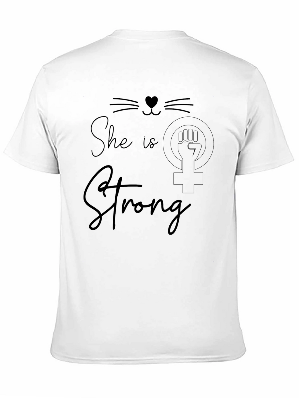She is Strong Graphic Tee - Empowering Womens T-Shirt