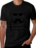 Baddest Bearded Bald Guy Black Graphic Tee