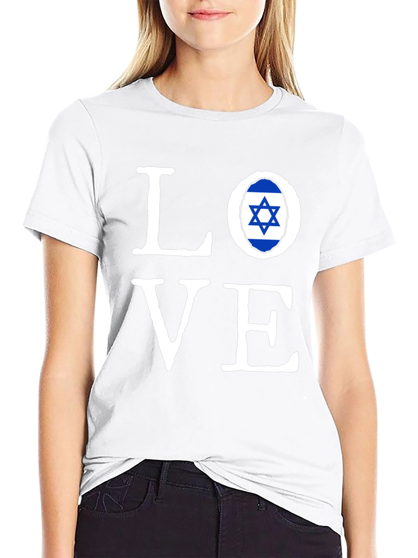 Love Israel Flag T-Shirt - Stylish Graphic Tee