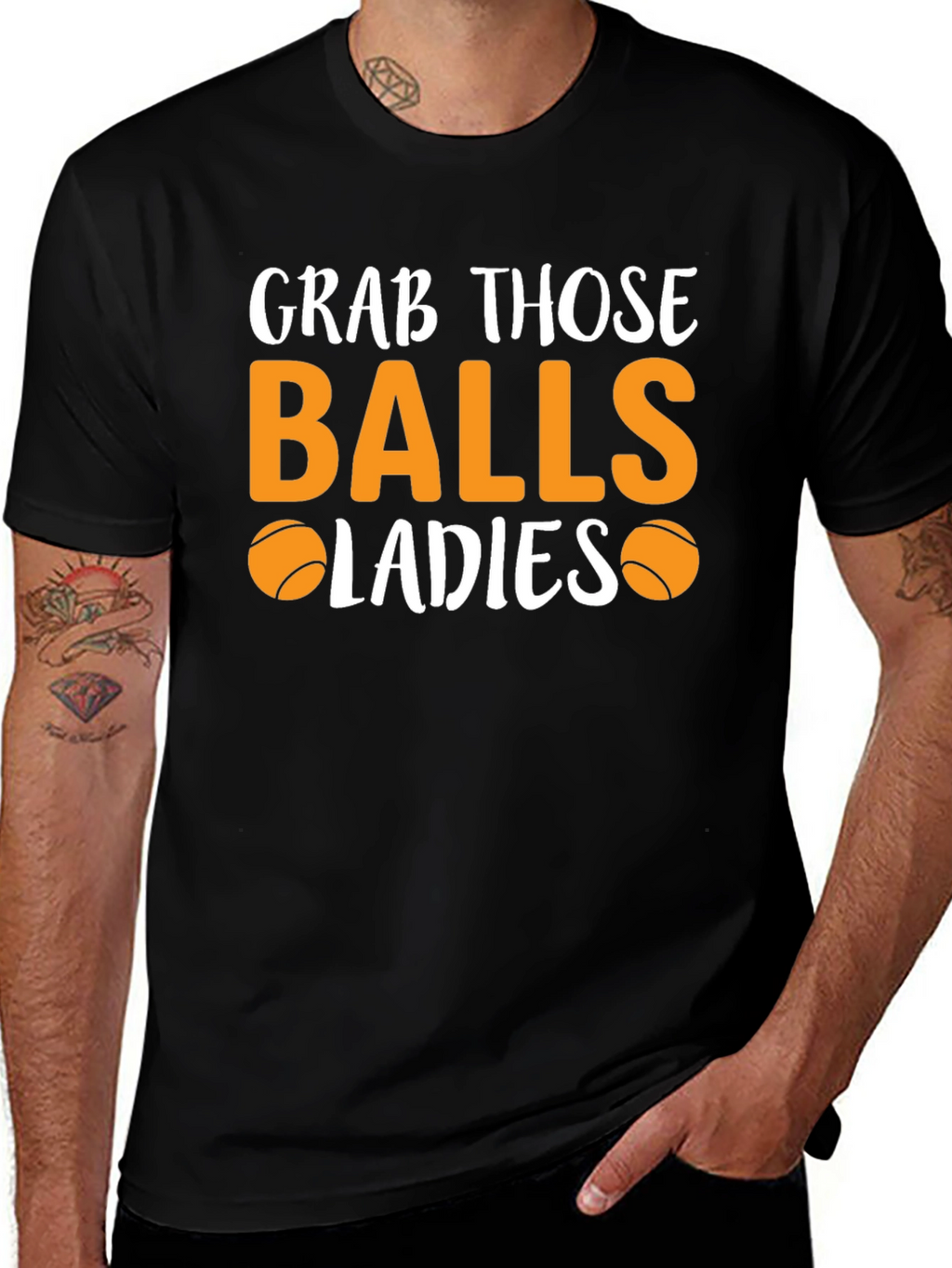 Grab Those Balls Ladies T-Shirt