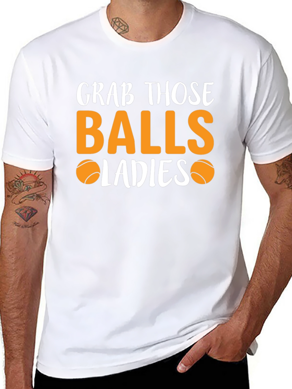 Grab Those Balls Ladies T-Shirt