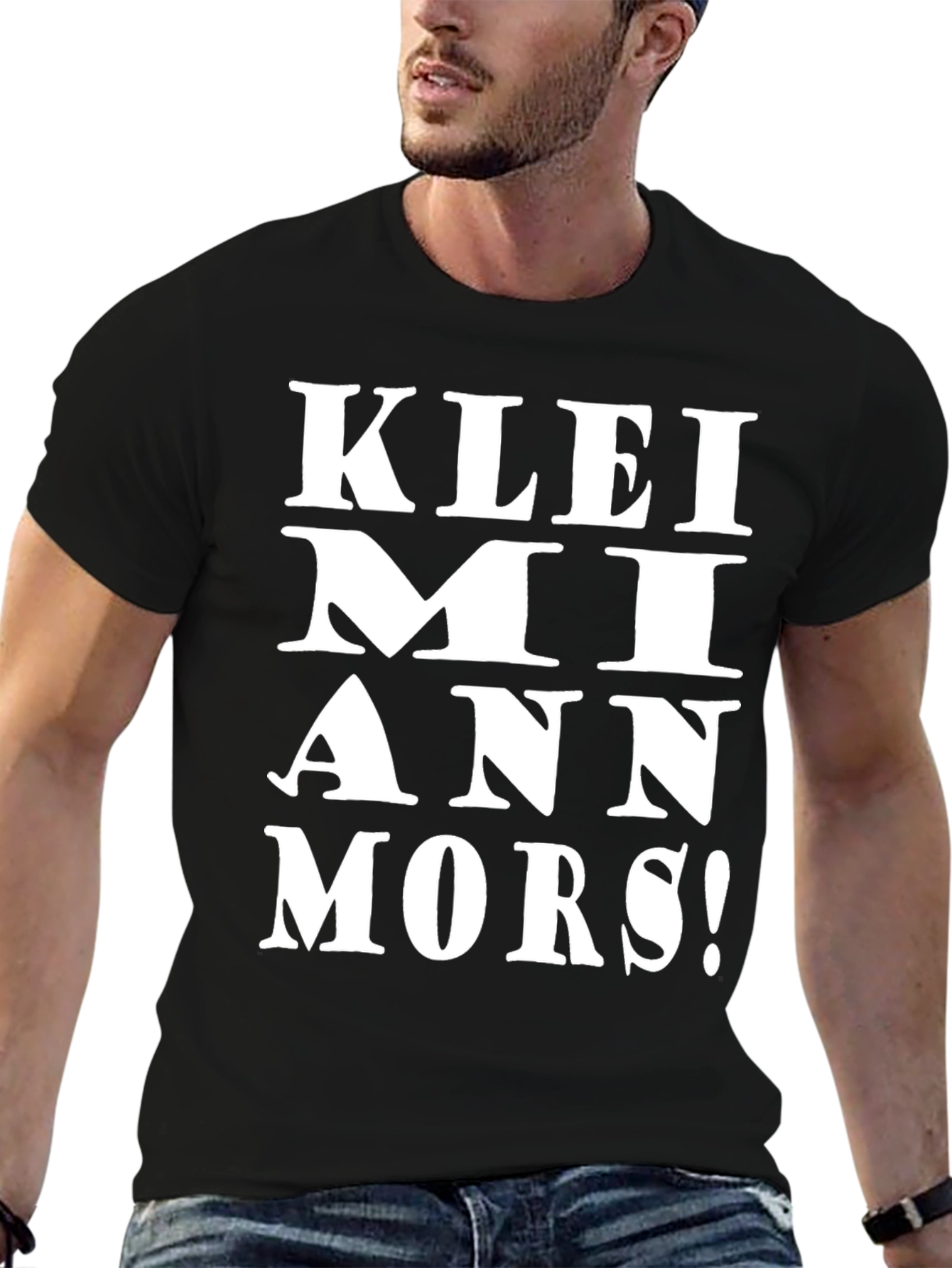 KLEI MI ANN MORS! Black Graphic Tee