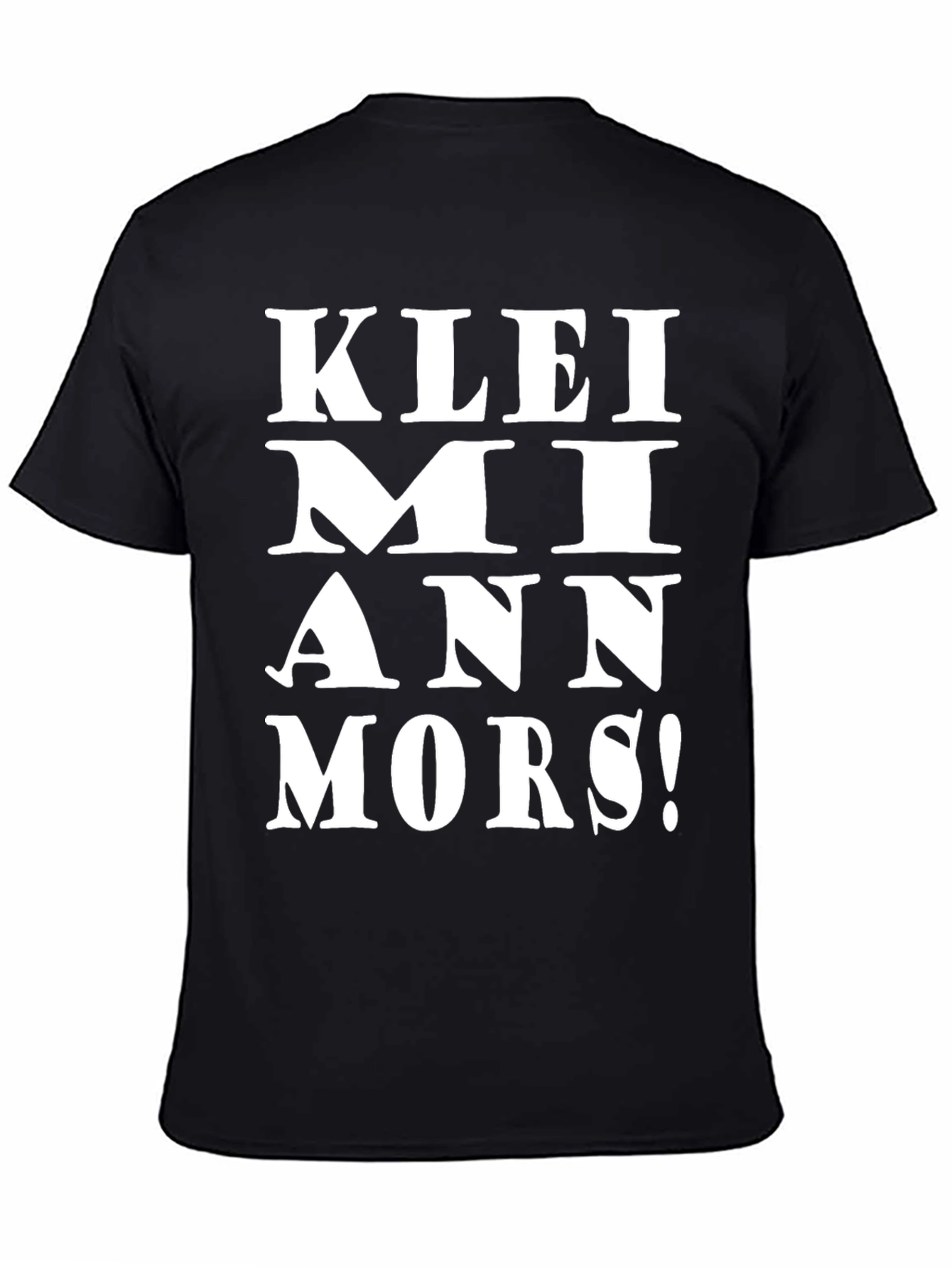 KLEI MI ANN MORS! Black Graphic Tee