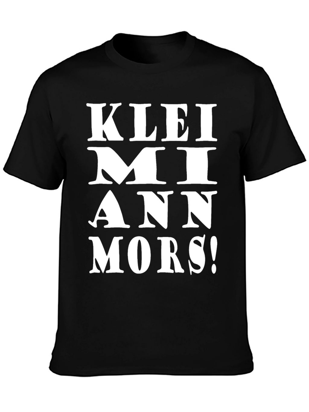 KLEI MI ANN MORS! Black Graphic Tee